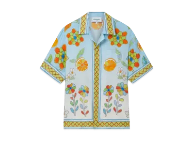 Casablanca Yoruba Flowers Silk Shirt "Multi"