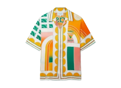 Casablanca Summer Court Silk Shirt "Multi"