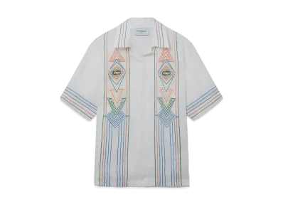 Casablanca Le Fil De La Musique Linen Shirt "White"