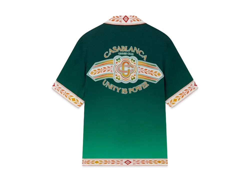 Casablanca Unity Is Power Silk Shirt "Multi"