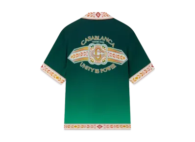 Casablanca Unity Is Power Silk Shirt "Multi"