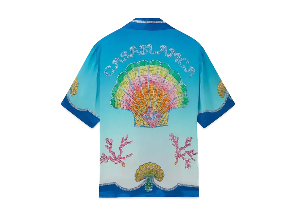 Casablanca Coquillage Colore Silk Shirt "Multi"