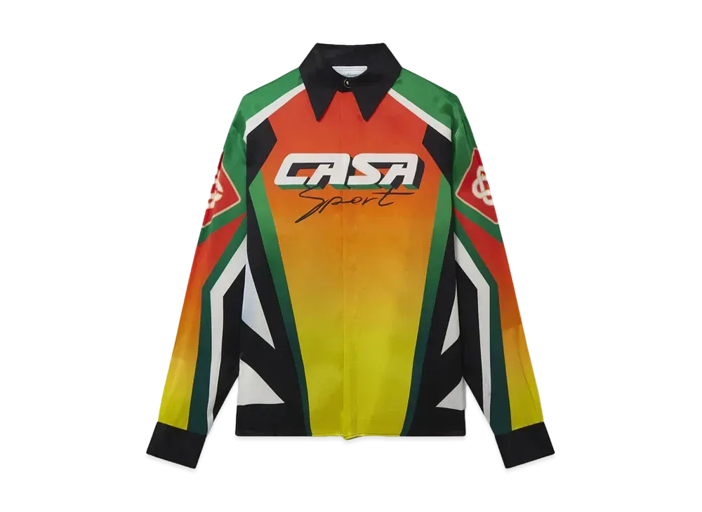 Casablanca Casa Moto Sport Silk Shirt "Multi"