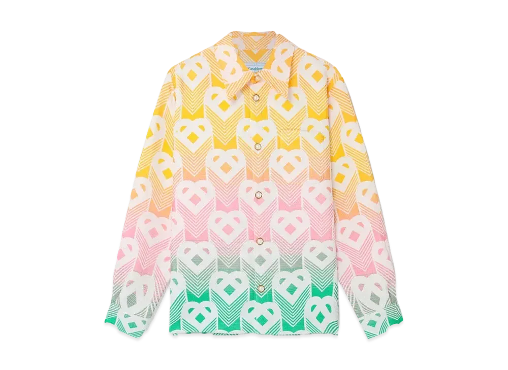 Casablanca Gradient Heart Shacket "Multi"