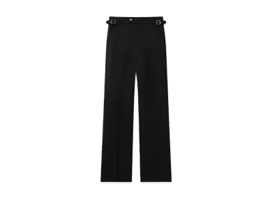 Casablanca Straight Leg Silk Trousers "Black"