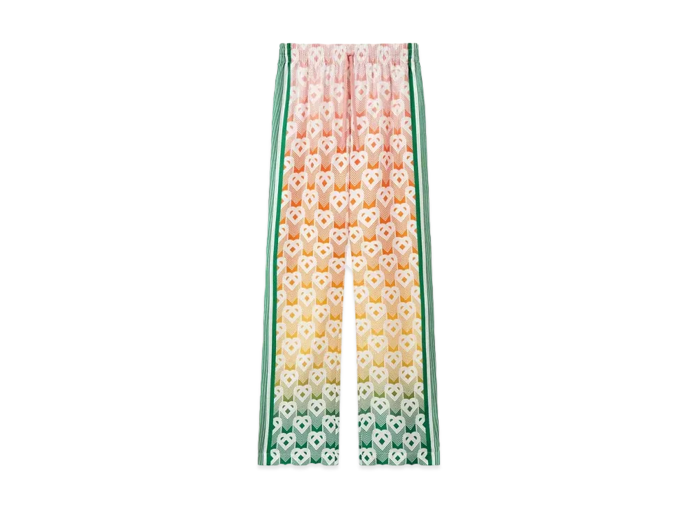 Casablanca Gradient Heart Monogram Wide Leg Trousers "Multi"