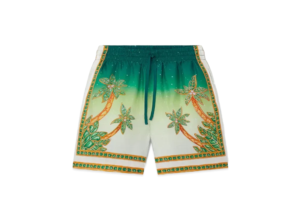 Casablanca Joyaux D'Afrique Silk Shorts "Multi"