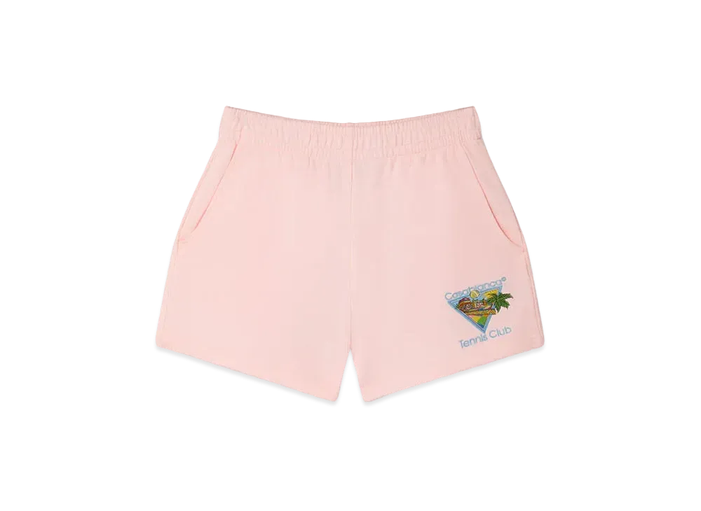 Casablanca Afro Cubism Tennis Club Sweatshorts "Pink"