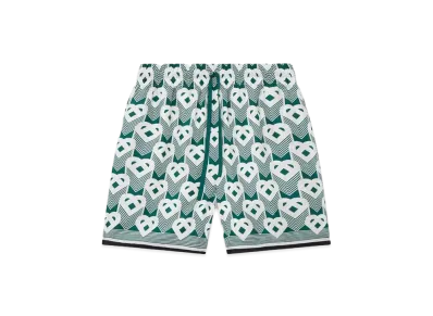 Casablanca Heart Monogram Swim Trunks "Multi"