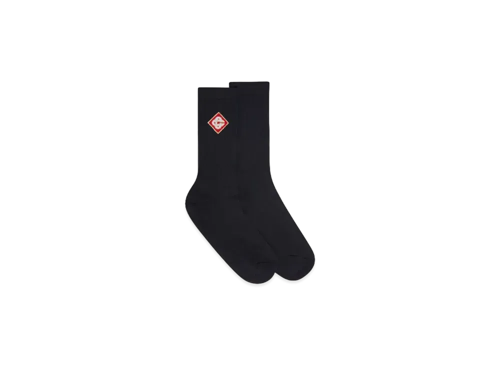 Casablanca Monogram Logo Socks "Black"