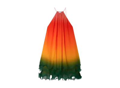 Casablanca Rainbow Gradient Cocktail Dress "Multi"