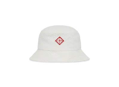 Casablanca Logo Bucket Hat "White"