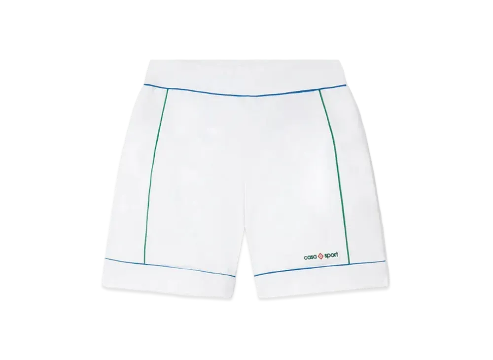 Casablanca Casa Sport Cycle Shorts "White"