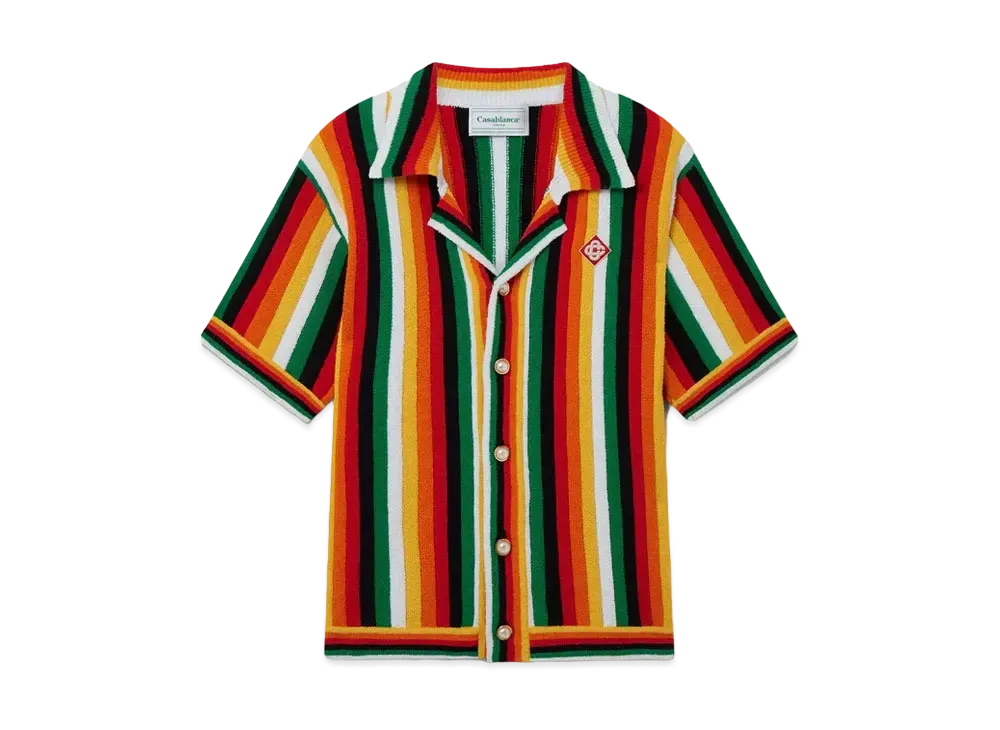 Casablanca Striped Towelling Shirt "Multi"