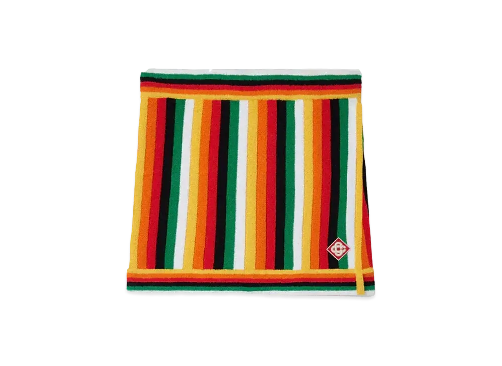 Casablanca Striped Towelling Skirt "Multi"