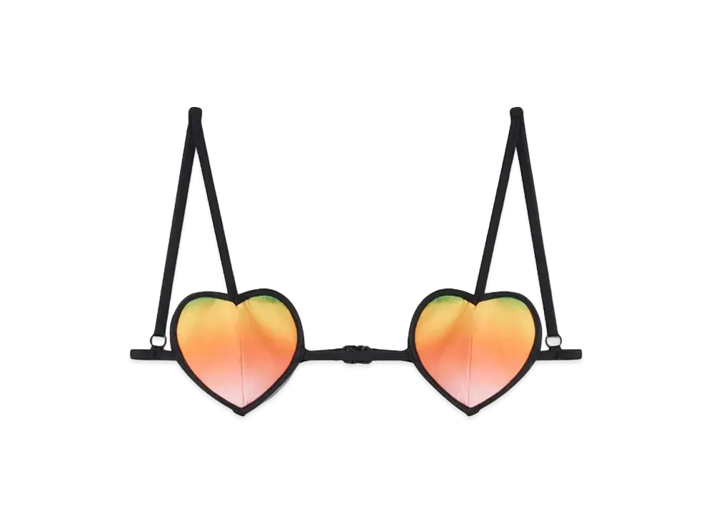 Casablanca Heart Gradient Bikini Top "Multi"