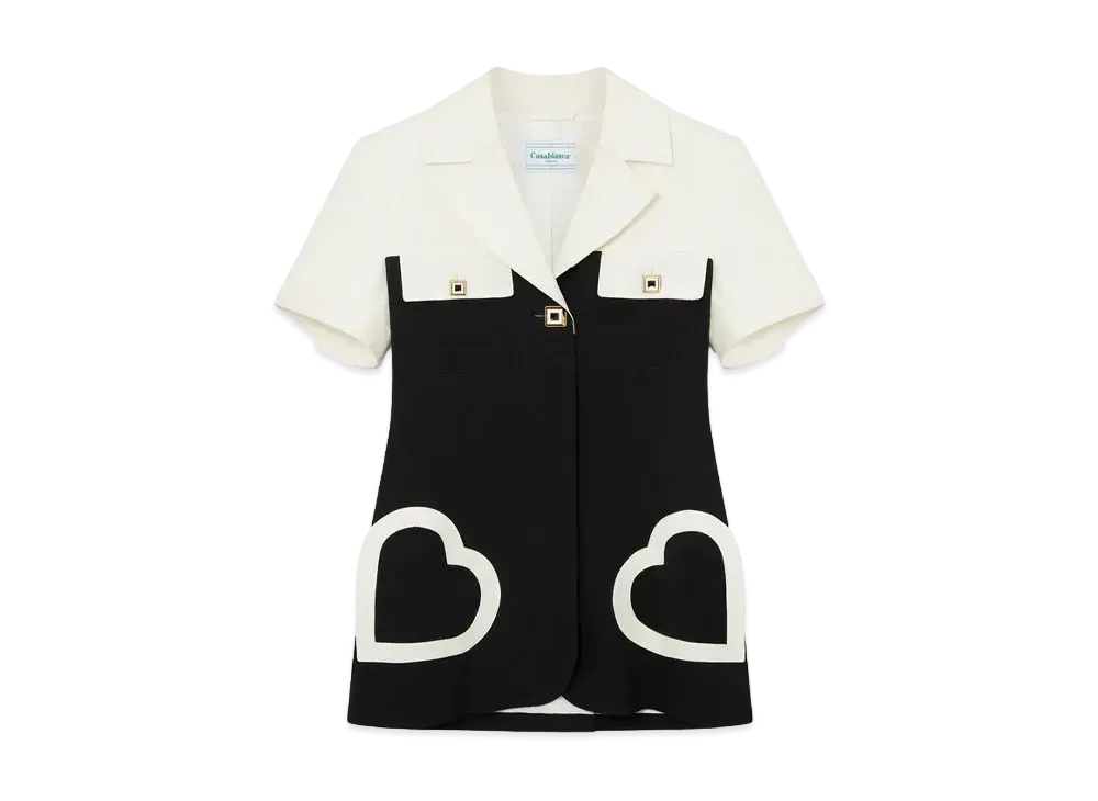 Casablanca Amirallie Heart Jacket "Black And White"