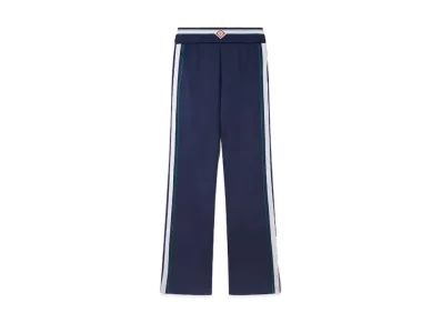 Casablanca Ribbed Track Pants "Navy"