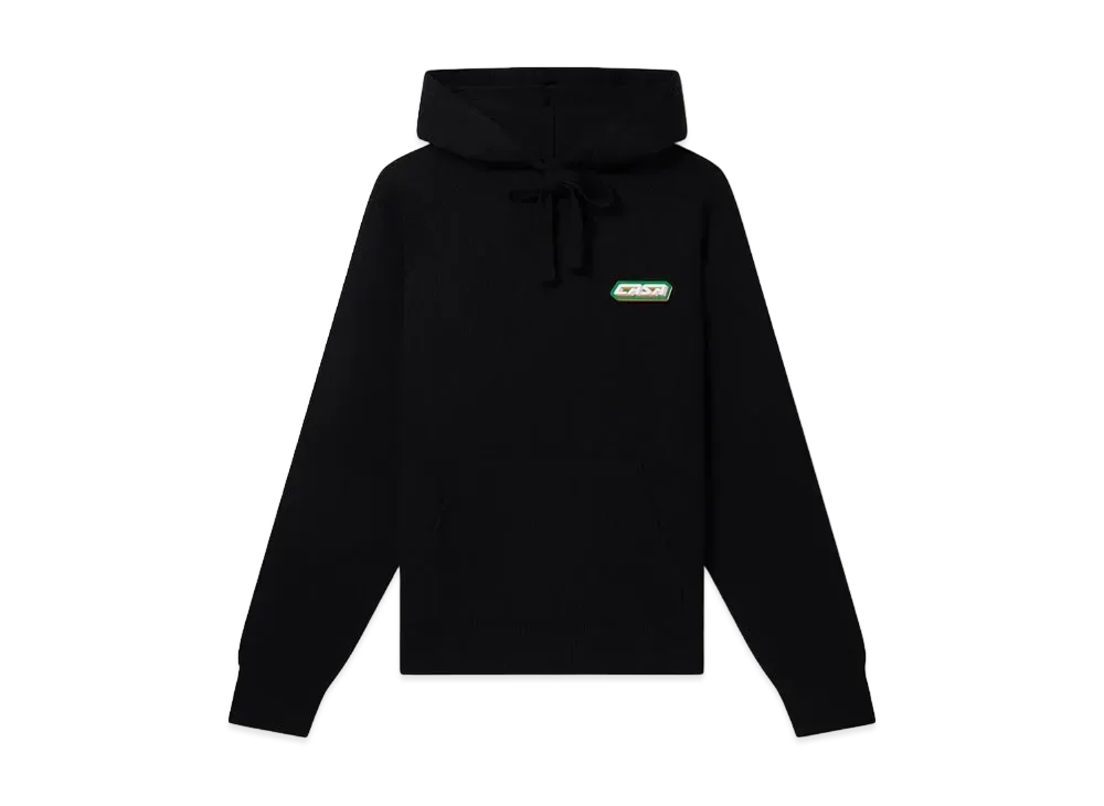 Casablanca Rib Effect Hooded Sweatshirt "Black"