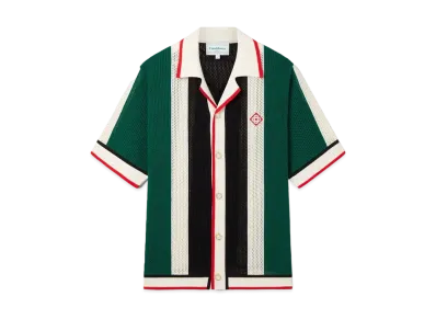 Casablanca Striped Mesh Shirt "Multi"