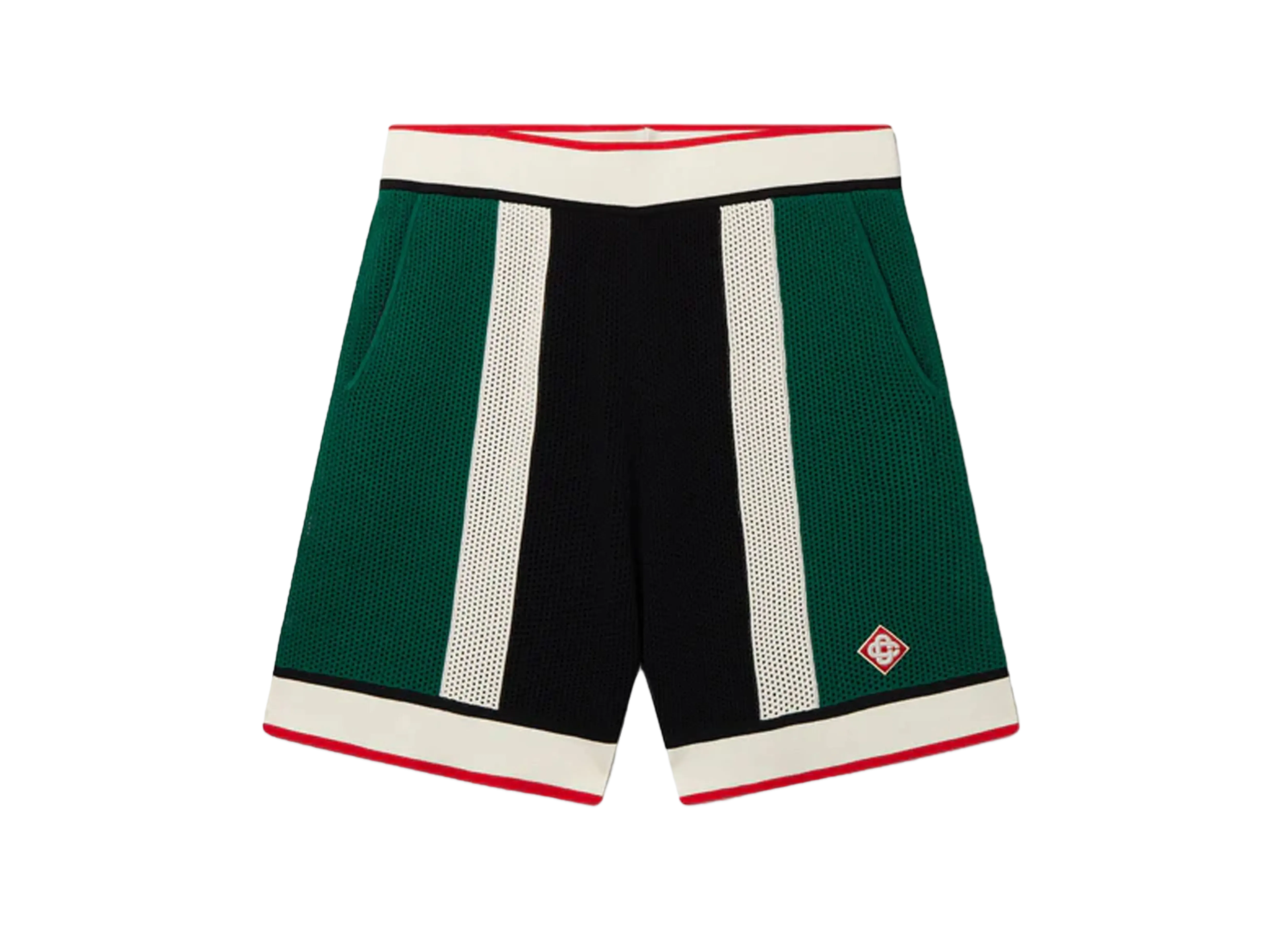 Casablanca Striped Mesh Shorts "Multi"