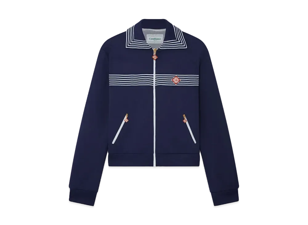Casablanca Tricot Track Top "Navy"