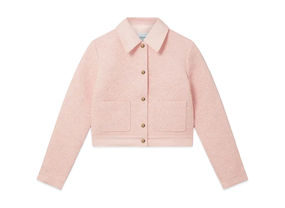 Casablanca Monogram Quilted Jacket "Pink"
