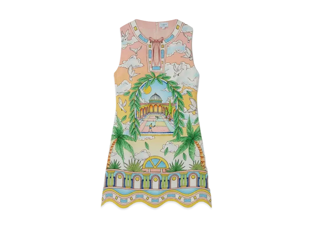 Casablanca Paysage Ideal Cocktail Dress "Multi"