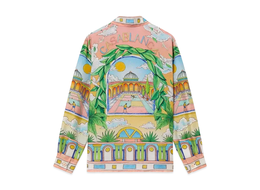 Casablanca Paysage Ideal Silk Shirt "Multi"