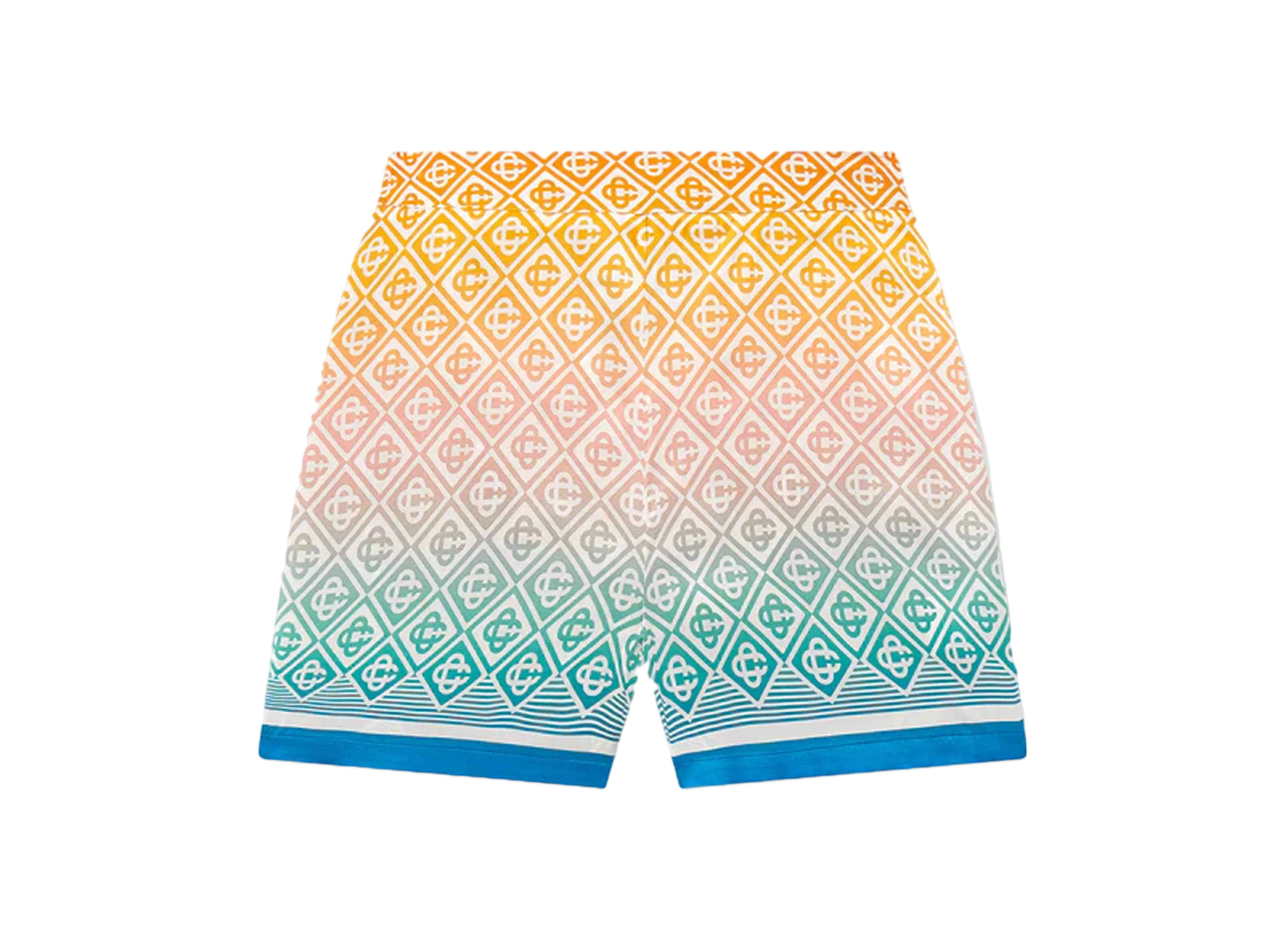 Casablanca Gradient Monogram Silk Tailored Shorts "Multi"