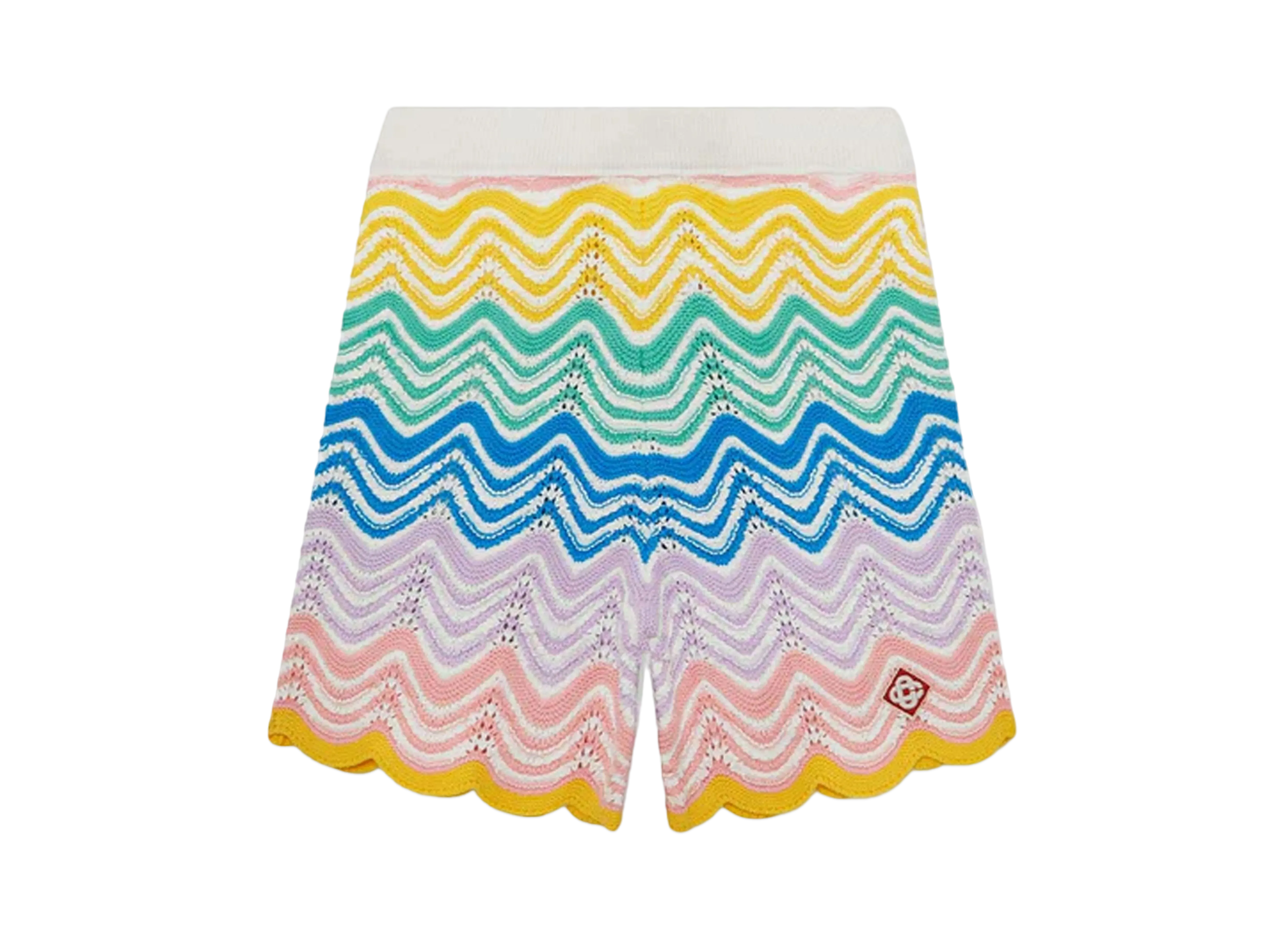 Casablanca Gradient Wave Knit Shorts "Multi"