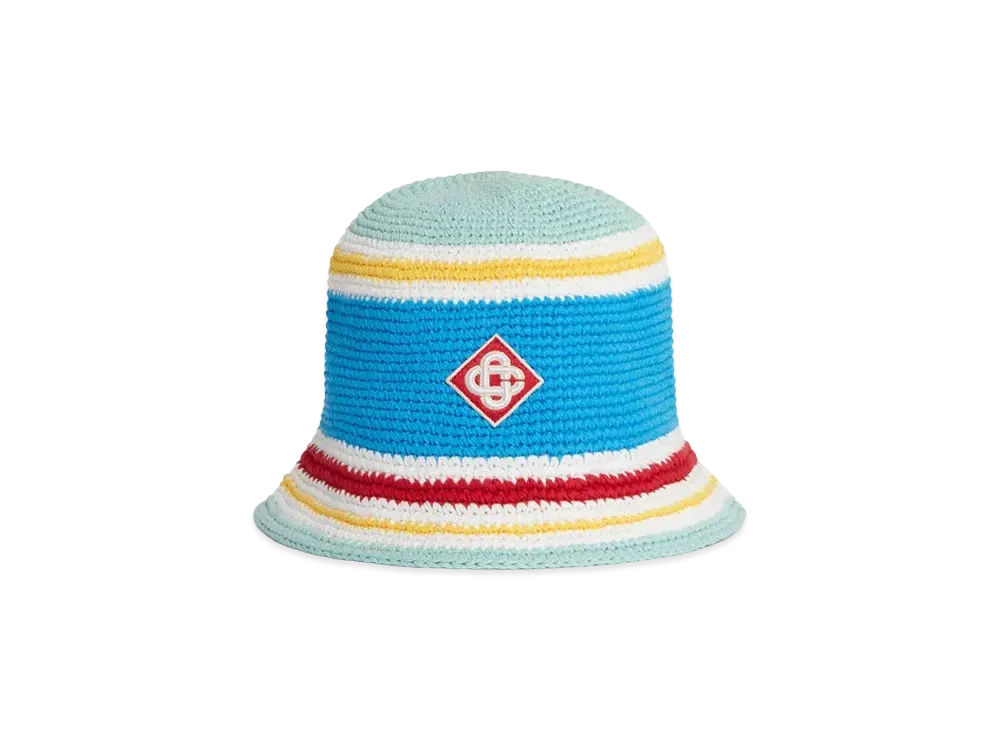 Casablanca Stripe Crochet Hat "Multi"