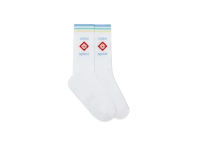 Casablanca Pastel Casa Sport Socks "White"
