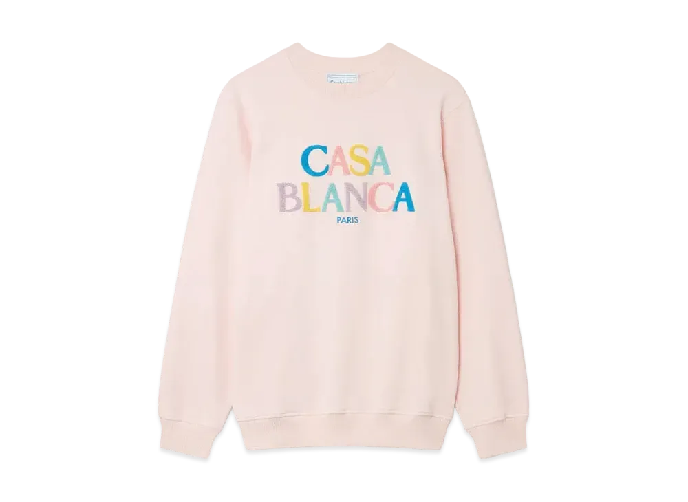 Casablanca Stacked Logo Sweatshirt "Pink"