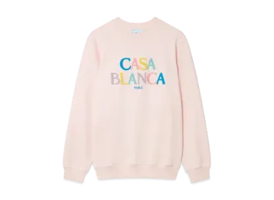 Casablanca Stacked Logo Sweatshirt "Pink"