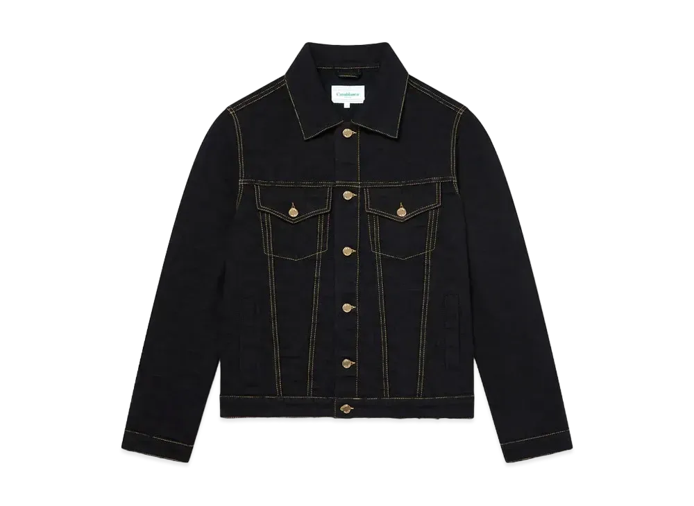 Casablanca Monogram Jacquard Denim Jacket "Black"