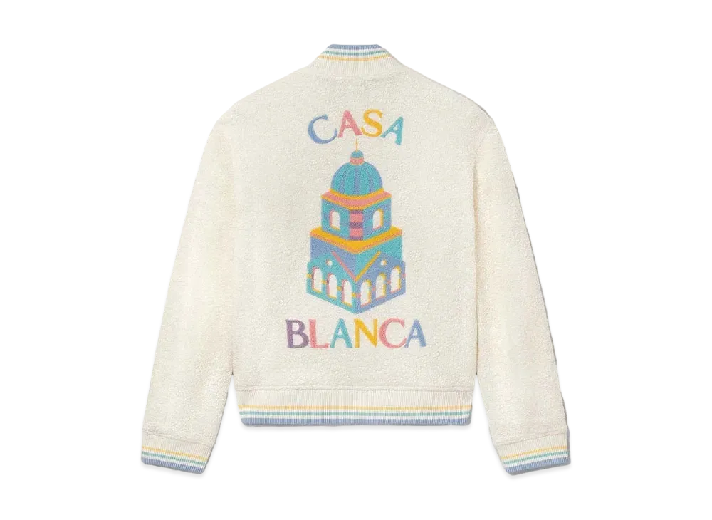 Casablanca Maison Pastelle Bomber Jacket "Off-White"