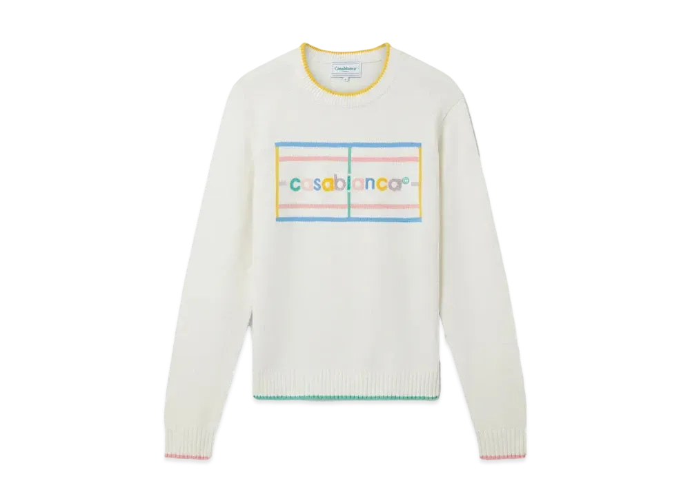 Casablanca Pastel Court Jumper "White"