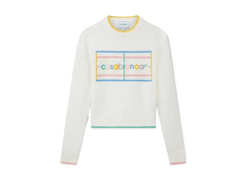 Casablanca Pastel Court Jumper "White"