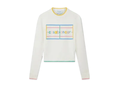 Casablanca Pastel Court Jumper "White"
