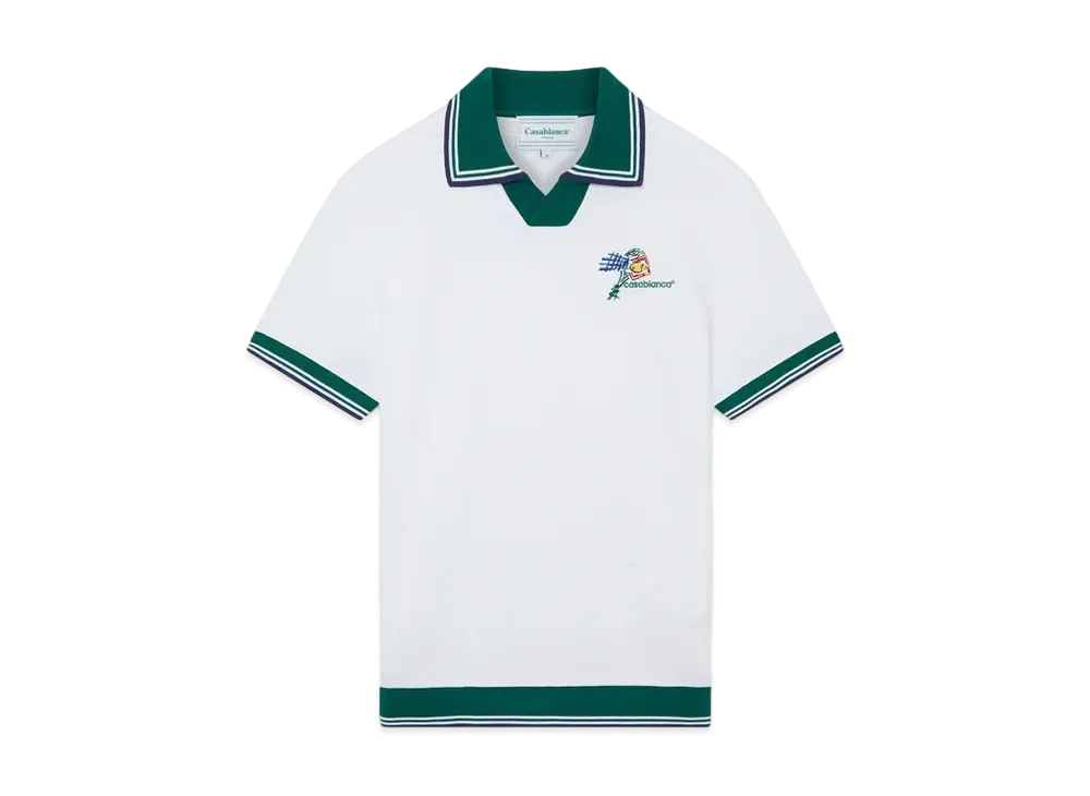 Casablanca Croquis De Tennis Polo Shirt "White"