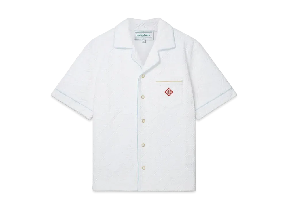 Casablanca Monogram Towelling Shirt "White"