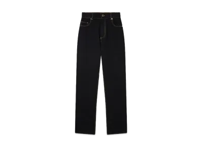 Casablanca Jacquard Denim Jeans "Black"