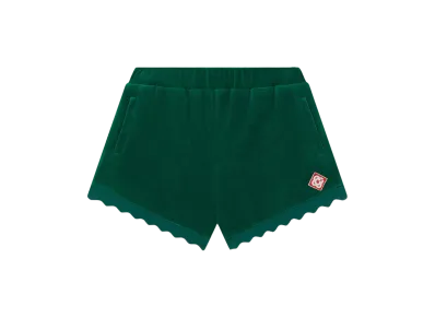 Casablanca Scalloped Track Shorts "Evergreen"