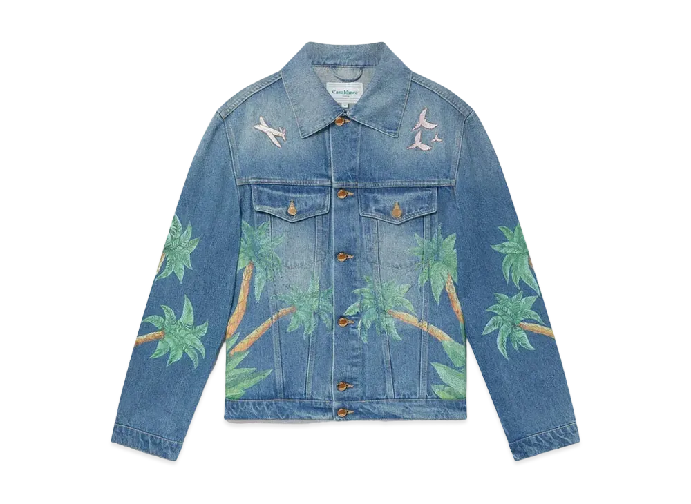 Casablanca Tennis Club Denim Jacket "Blue"