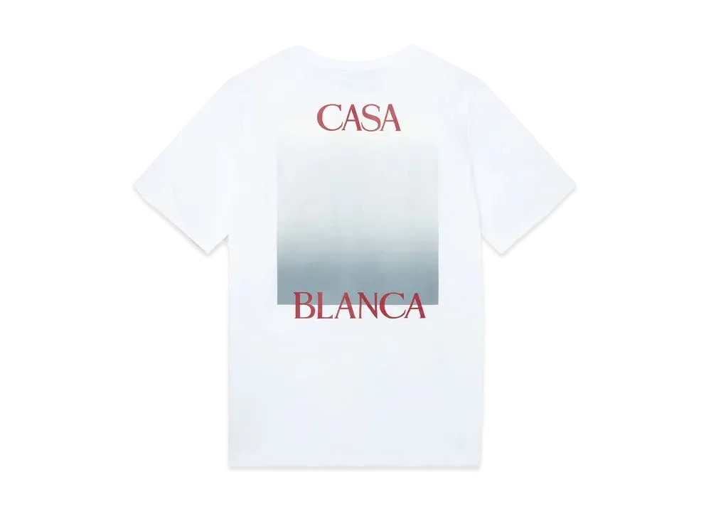 Casablanca Gradient Casa Logo T-Shirt "White"