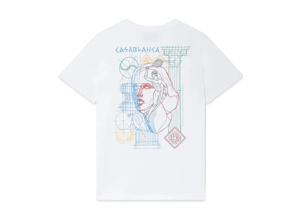 Casablanca Tennis Play In Progress T-Shirt "White"