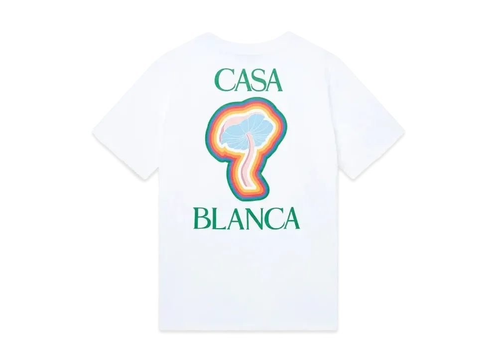 Casablanca Rainbow Mushroom T-Shirt "White"