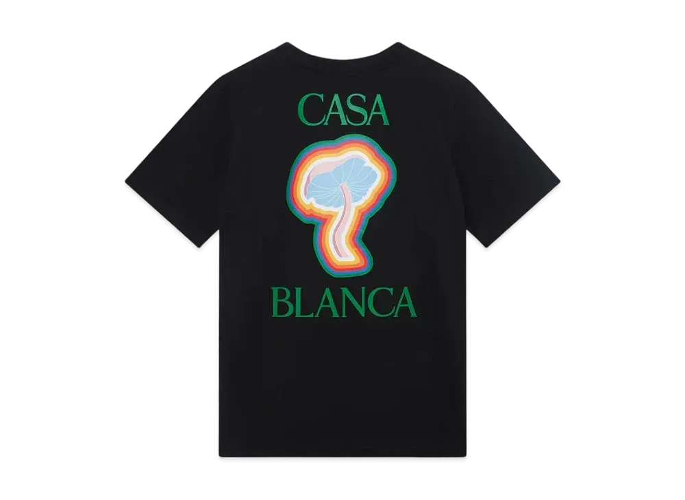 Casablanca Rainbow Mushroom T-Shirt "Black"