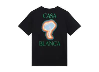 Casablanca Rainbow Mushroom T-Shirt "Black"